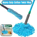 Twist Mop Heavy Duty – Hands-Free 360° Rotating Mop with Iron Rod, Easy Floor Cleaning Pocha