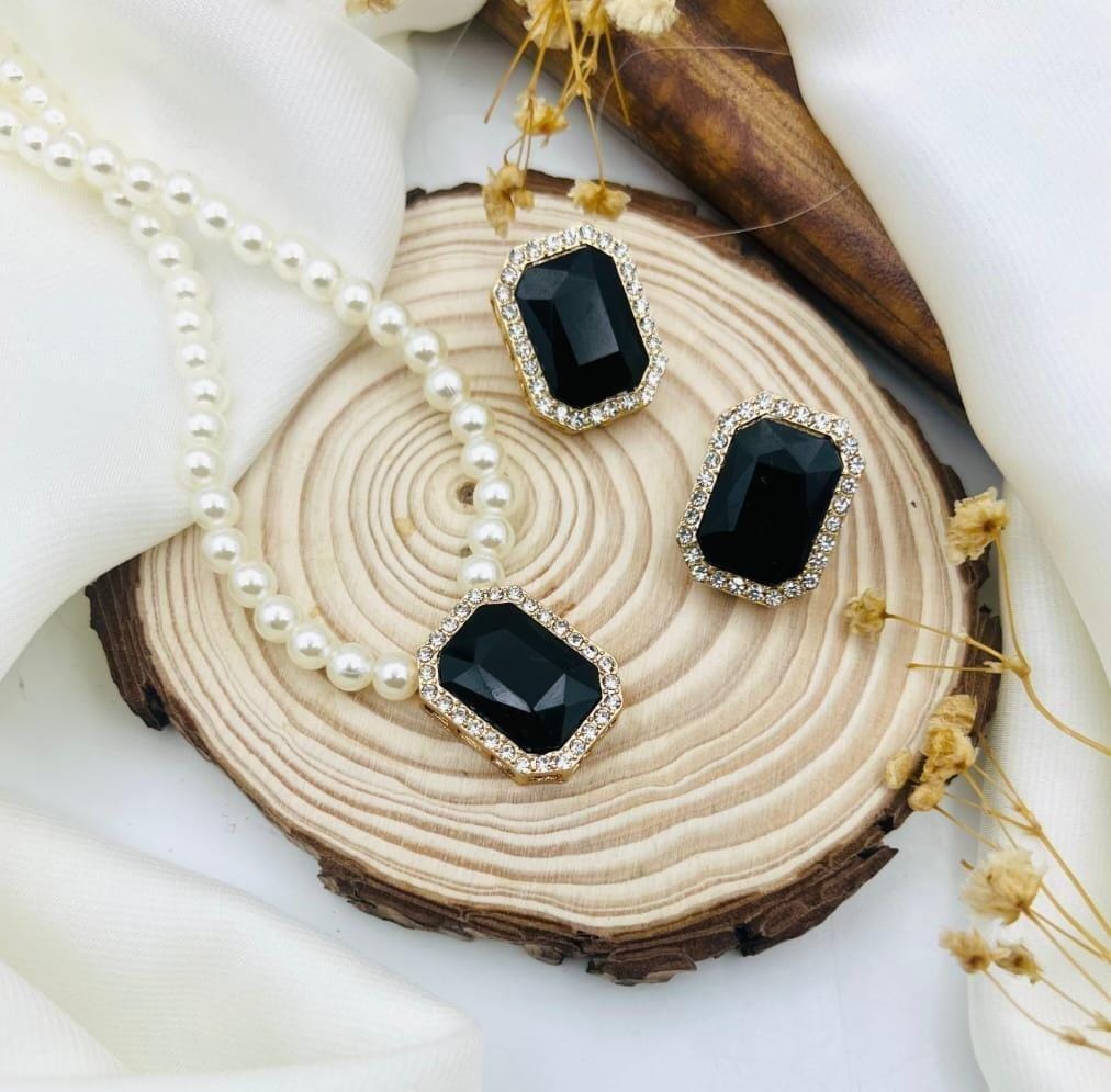 PTX-129 Elegant Jewelry Set – Timeless Design for Every Occasion, Stylish Black Finish