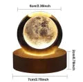 USB LED Night Light – 3D Galaxy Crystal Ball Lamp, Ideal for Home Décor & Festival Gifting