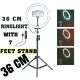 26cm Ring Light with Tripod – Adjustable 7ft Stand & 3 Light Modes, Perfect for Videos & Makeup