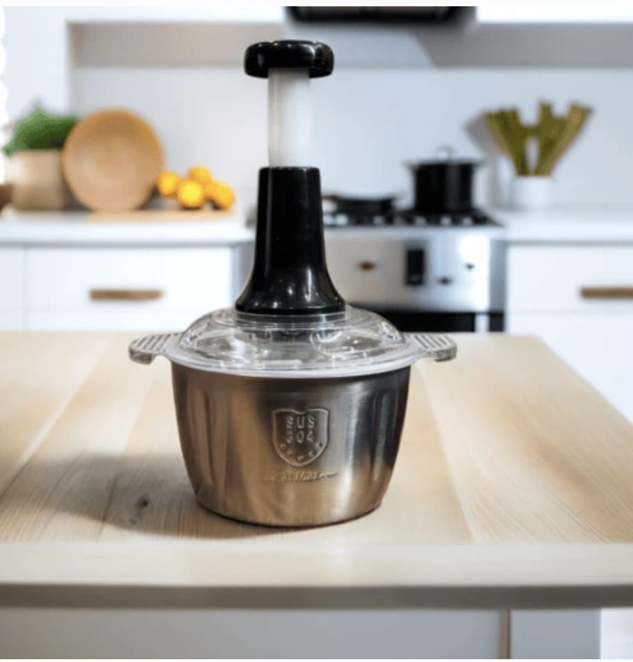 Chopper Food Processor 2000ML – 3-Blade Quick Press Chopper for Vegetables & Kitchen Tasks