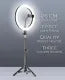 26cm Ring Light with Tripod – Adjustable 7ft Stand & 3 Light Modes, Perfect for Videos & Makeup