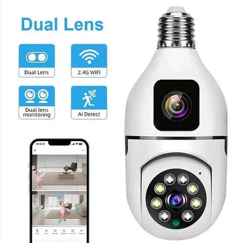 WiFi Security PTZ Camera – 1080P HD Indoor Camera with 360° View & Night Vision via App