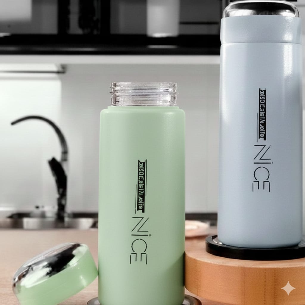 Nice Water Bottle 400ml – Hot & Cold Insulated Bottle for Gym, Office & Daily Hydration